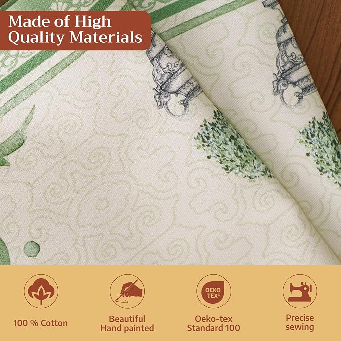 Maison d' Hermine Cloth Napkins Set of 4 100% Cotton Everyday Reusable Square Napkins Cloth Washable, Dinner, Party, Wedding, Restaurant, Spring/Summer (Jardin Du Roy, 20" x 20") | Everyday Square Napkins Cloth Washable Dinner Party Wedding Restaurant ... - Image 3