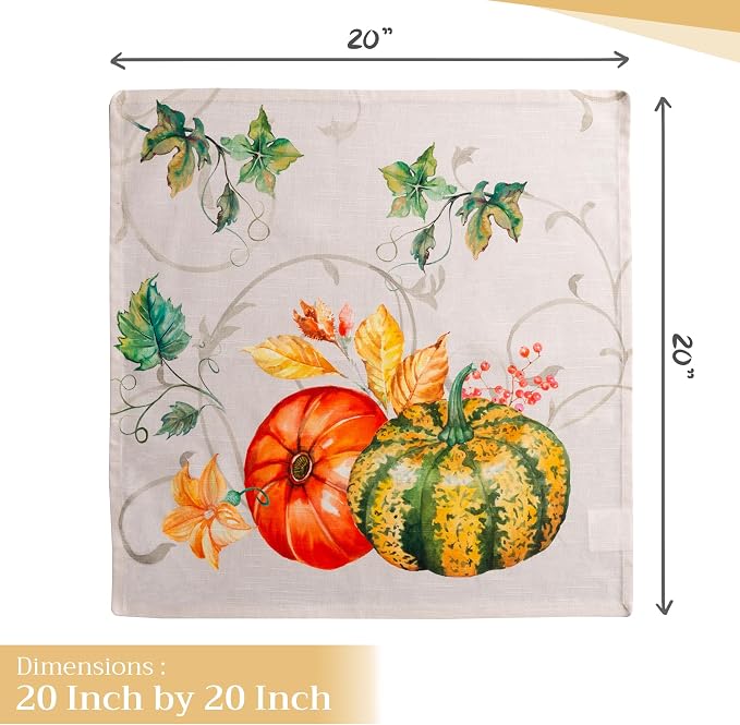 Maison d' Hermine Cloth Napkins Set of 4 Reusable 100% Cotton (20" x 20") | Everyday Square Napkins Cloth Washable Dinner Wedding Restaurant Hotel Kitchen Thanksgiving Christmas - Lumina - Image 4