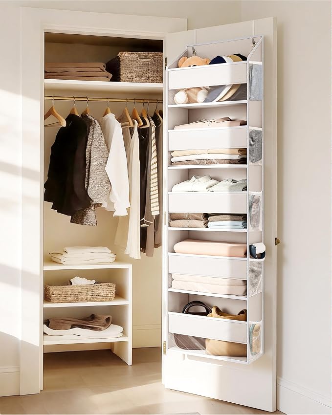 ULG 2 Pack 5-tier Over the Door Organizer Beige - Image 5