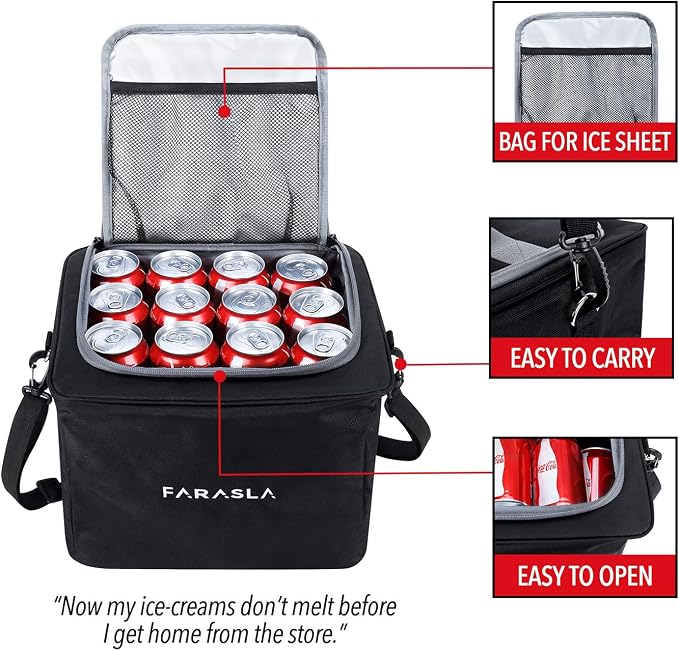 Waterproof Car Trunk Organizer with Cooler Bag | Collapsible Storage, Foldable Cover, Removable Leakproof Cooler, Adjustable Securing Straps, Fits SUVs and Trucks - Image 6