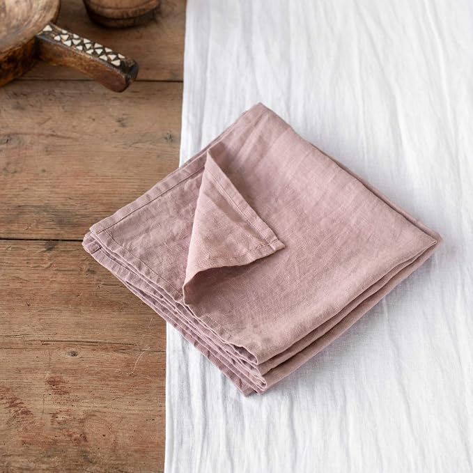 MagicLinen 100% Linen Napkins Set of 4, Soft Absorbent Dinner Napkins | European Flax, OEKO-TEX Certified, Stone-Washed Soft, Breathable, Absorbent, Set includes 4 napkins, Size 18X18in - Image 8