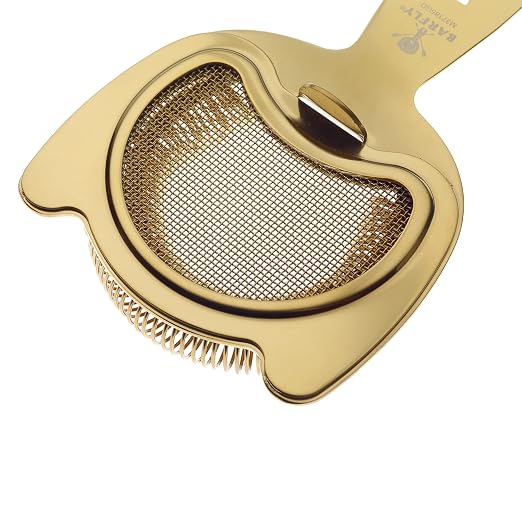 Barfly Fine Mesh Spring Strainer, Gold Plated - Image 6