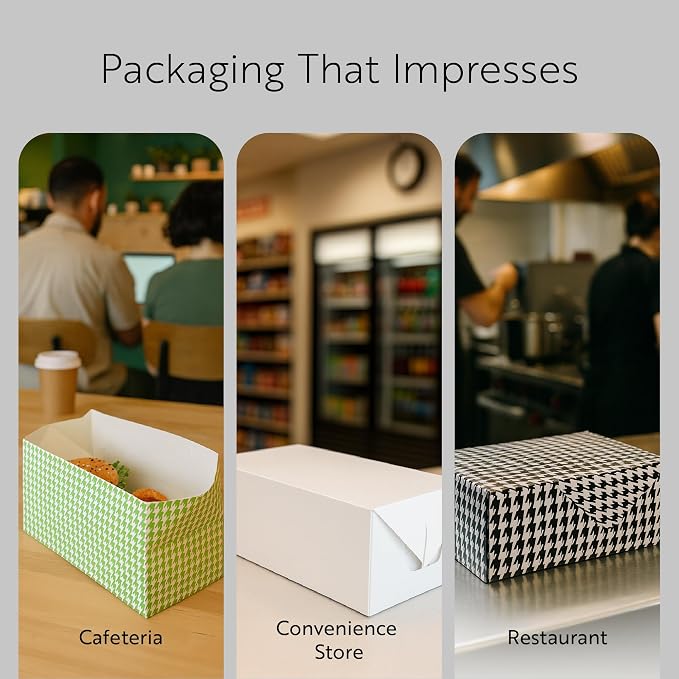 Restaurantware Takeout Box 400 Count 71 Ounces Paper Recyclable Container Disposable Lunch Box Spill-Resistant Food Box Fast Top Design Green - Image 6