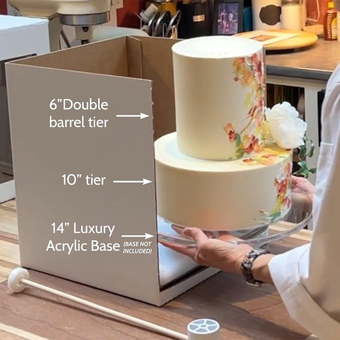 CAKESAFE LITE Cardboard Cake Carrier 14" x 14" x 13" - Image 3