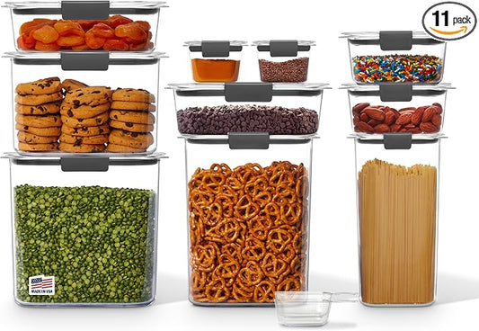 Rubbermaid Brilliance Pantry 10 Piece Set, Clear and Airtight Food and Pantry Storage Containers by Unknown
