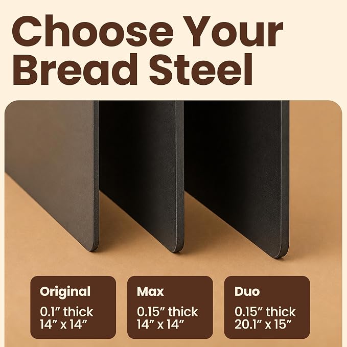 Brod & Taylor Bread Steel Duo, Bake Two Loaves at Once and Pizzas, Fast Preheating, Extra Durable Solid Steel, Pre-Seasoned & Ready For Baking - Image 7