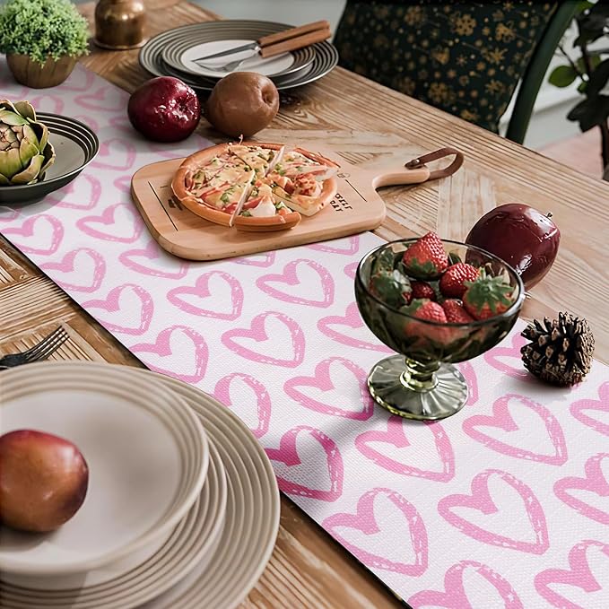 Pink Heart Drawer Liner for Cabinets Non-Adhesive Strong Non-Slip | Shelf Liner Cabinet Drawer Liners for Kitchen,Table,Bookshelves,Waterproof Cupboard Liners,12IN x 10FT - Image 6