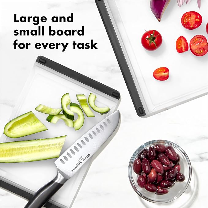 OXO Good Grips Stainless Steel Measuring Cup and Spoon Set + OXO Good Grips 2-Piece Plastic Cutting Board Set - Image 7