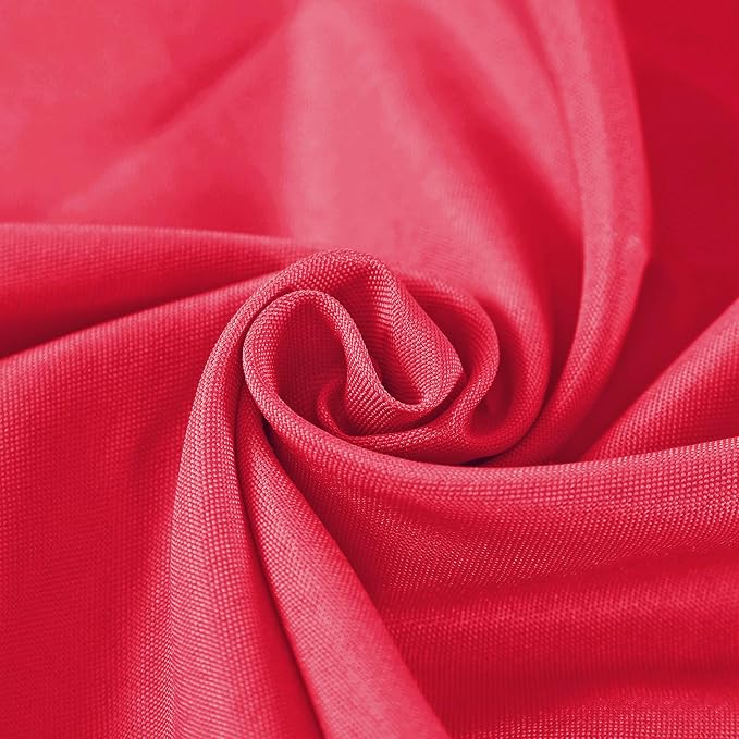 Cloth Napkins 17x17 inch Washable Polyester Dinner Napkins Soft Table Napkins for Wedding Party Dining Banquet(Red,12PCS) - Image 2