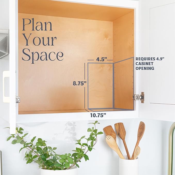 Pull Out Cabinet Organizer for Spices, Cans 4-1/2"W x 10-3/8"D x 8-7/8"H | Heavy Duty with Lifetime Limited Warranty, Pull Out Spice Rack, Cabinet Pull Out Shelf for Cans, Dishes, Etc, Easy to Reach - Image 5