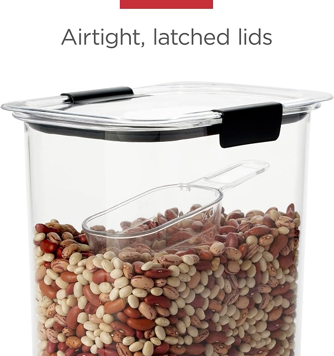 Rubbermaid Brilliance Airtight Cereal Food Storage Container, Shatterproof, BPA-Free and Dishwasher-Safe, 32oz Capacity - Image 3