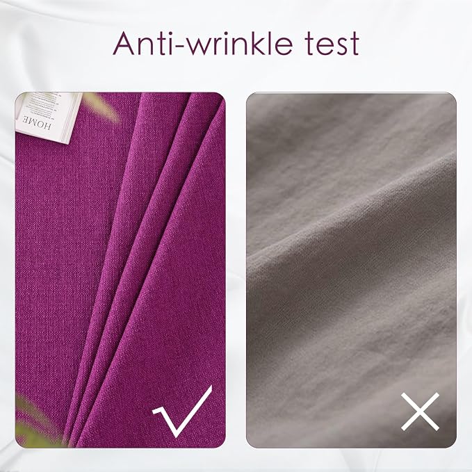 BALCONY & FALCON Rectangle Table Cloth Waterproof Purple 118"x57" | Rectangular Washable Wrinkle Resistant Table Cloth Linen Fabric Tablecloths for Dining Party Kitchen Wedding and Outdoor Use - Image 4