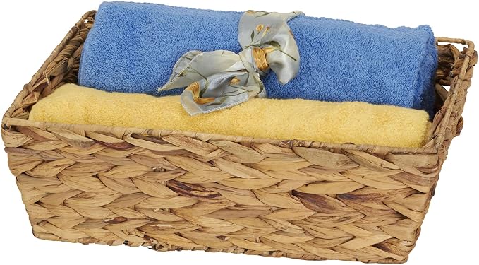 Household Essentials ML-6695N Set of 4 Wicker Storage Baskets - Natural Brown - Image 3