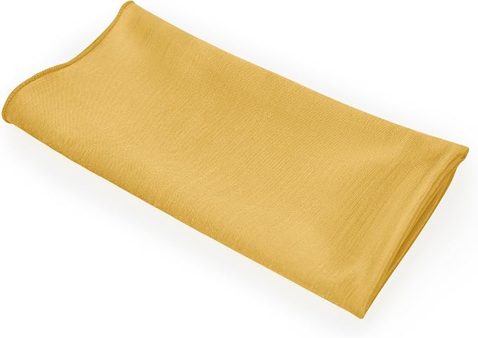 17x17-Inch Shantung Cloth Napkins, Goldenrod, Set of 60 - Image 9