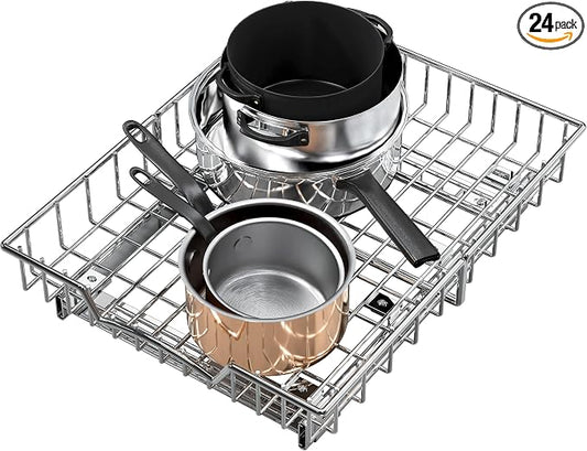 Simple Houseware Under Cabinet Pull Out Sliding Shelf Drawer, 18Dx14W | for Kitchen Organizer by SimpleHouseware
