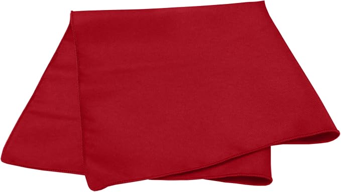 20x20-Inch Polyester Cloth Napkins, Holiday Red, Set of 12 - Image 2