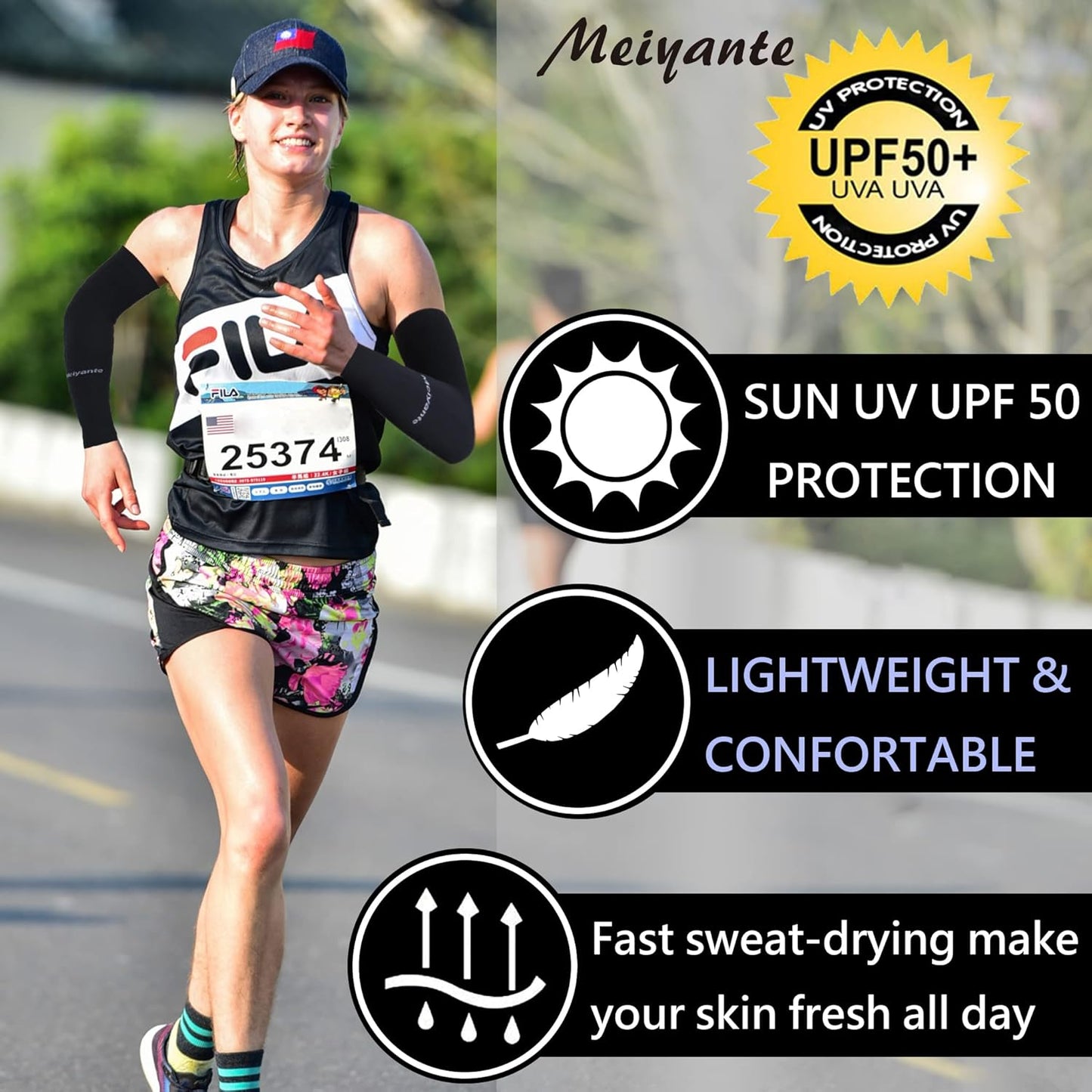 Arm Sleeves for Men Women Work 1 Pair UV Sun Protection UPF Long Sleeves Tattoo Cover Up Sleeves to Cover Arm Sleeves Cooling