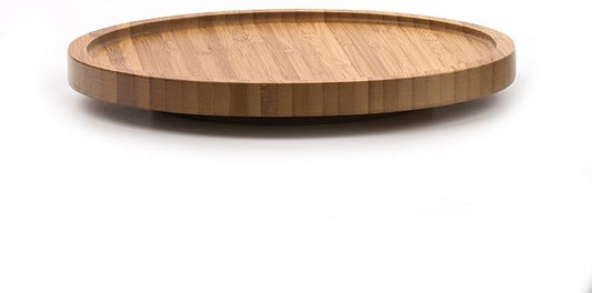 RSVP International Tool Crock Turntable Lazy Susan, Bamboo, 8.25" | Handy in Cabinets or on Counters | Rotating Base with Sturdy Lip | Organize Spices & Small Bottles by RSVPInternational