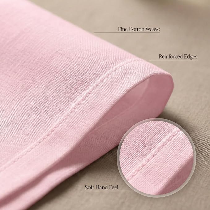 Urban Villa Cloth Napkins Cotton 20x20 (Set of 12) Pink - Image 5
