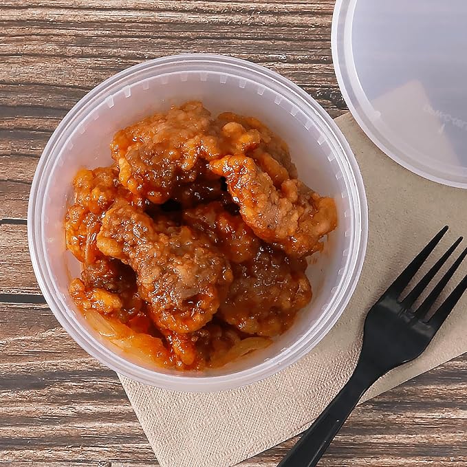 Karat [24oz - 240 ct] Clear PP Injection Molded Round Deli Containers with Lids (FP-IMDC24-PP - Image 4