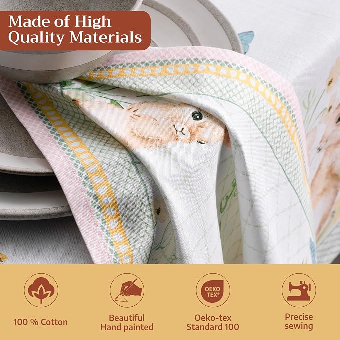 Maison d' Hermine Cloth Napkins Set of 4 Reusable 100% Cotton (20" x 20") | Everyday Square Napkins Cloth Washable Dinner Party Wedding Restaurant Hotel Kitchen Spring Summer - Easter Dew - Image 3