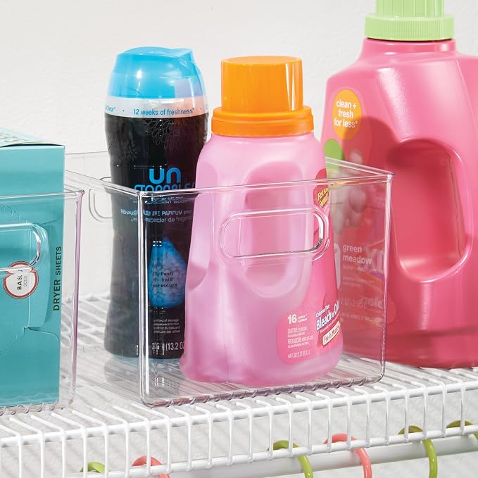 iDesign Clear Plastic Storage Bins, 4-Pack | For Kitchen Pantry and Fridge, For Cabinets and Shelves - Image 8