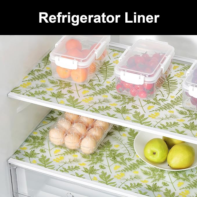 Cooyes Shelf Liner Drawer Liners, Shelf Liners for Kitchen Cabinets, Non Adhesive Cabinet Liner, EVA Waterproof Non-Slip Refrigerator Liners for Kitchen, Drawer（17.5" W x 360" L） - Image 4