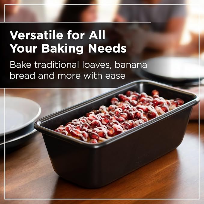 Wrenbury Non Stick Loaf Pan Set, 8 x 4 inch / 9.5 x 5.75 Inch Bread Pan | High Performance 2-Piece 1lb & 2lb Bread Loaf Pan, Nonstick Carbon Steel Bakeware Baking Pan, Set of 2 - Image 7