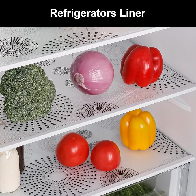 Cooyes Shelf and Drawer Liner for Kitchen Cabinets – Non-Adhesive, Waterproof, Non-Slip Cabinet Liners for Scratch Protection, Desk, Refrigerator, Shelves, Drawers with Modern Pattern - Image 6