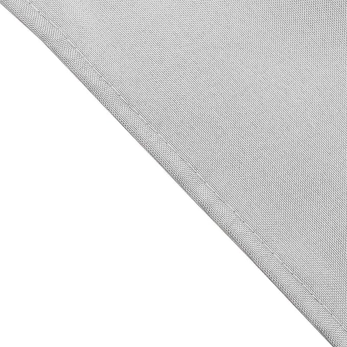 Efavormart Premium Cloth Napkins Set of 5, 17x17 Inch Silver Seamless Dinner Napkins, Washable Linen Table Napkin Cloth with Hemmed Edges for Weddings, Party and Banquet - Image 3