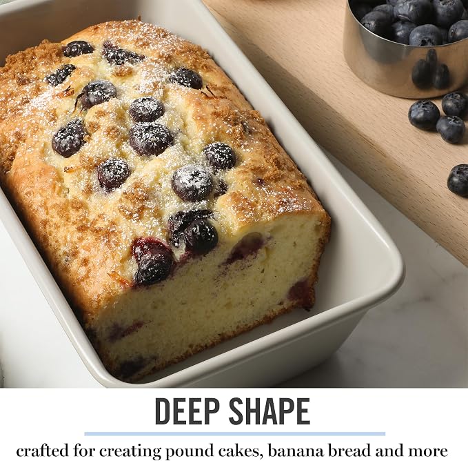 Martha Stewart Gallen 9 Inch Nonstick Carbon Steel Loaf Pan - Cool Grey (Pack of 6) - Image 6
