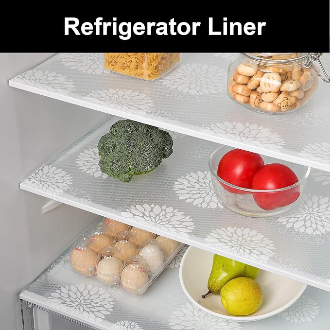 Cooyes Shelf and Drawer Liners for Kitchen Cabinets, Non Adhesive Cabinet Liner, EVA Waterproof Durable Non-Slip Drawer Mats for Shelves, Refrigerator, Storage, Desks（17.5" W x 198" L） - Image 4