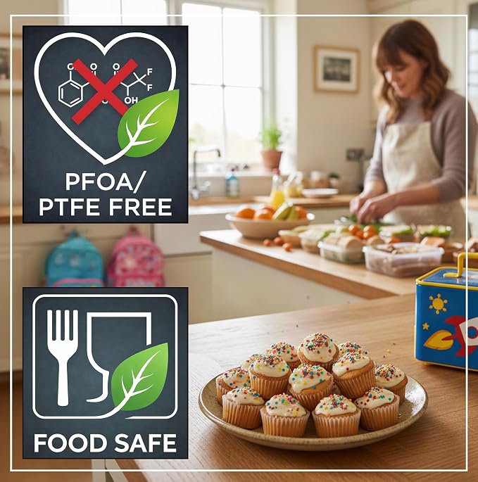 Wrenbury 24-Cup Mini Muffin Pan - PFOA-Free Non-Stick, Premium Carbon Steel | 1.8" Cups, Dishwasher Oven and Freezer Safe, Heavy Gauge - Image 6