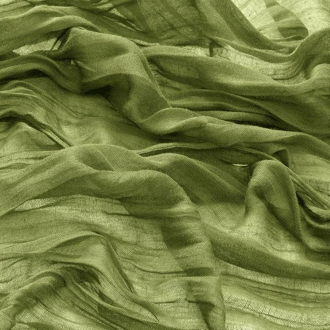 DeZerlor Olive Green Washable Cheesecloth Napkins Set of 20 for Party | Reusable Cloth Napkins Bulk, for Wedding Bridal Baby Shower Dinner Cocktail Birthday Home, 21x21 Inches - Image 6