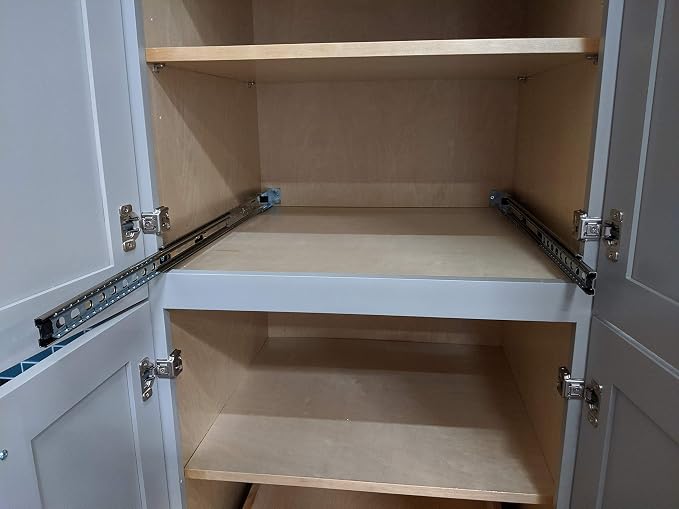 Elysian Slide-Out Tray Organizer, 32" W × 21" D Pull-Out Cabinet Drawer with Full-Extension 35mm Ball-Bearing Rails, Roll-Out Storage Shelf for Kitchen Base Cabinets - Image 5