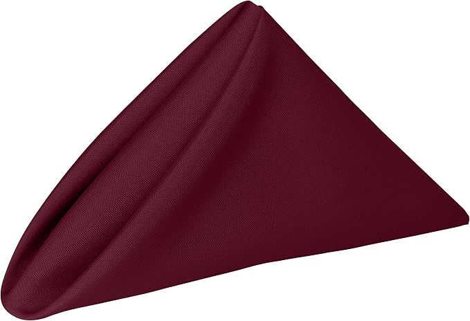 17x17-Inch Square Polyester Cloth Napkins, Brick Set of 36 by UltimateTextile