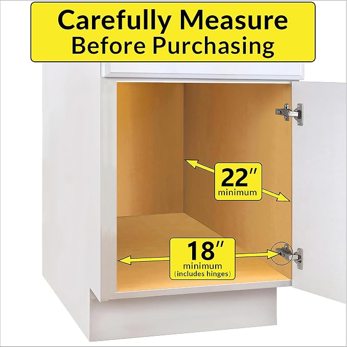 LYNK PROFESSIONAL® SELECT™ Slide Out Cabinet Organizer Pull Out Drawer, 17" x 21" Pull Out Cabinet Organizer – Pull Out Shelves for Kitchen Cabinets – Roll Out - Lifetime Ltd. Warranty, Wood Chrome - Image 6