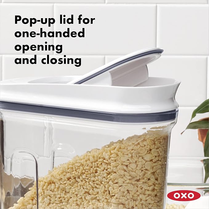 OXO Good Grips 3-Piece POP Cereal Dispenser Set and OXO Good Grips POP Container Accessories 3-Piece Scoop Set - Image 3