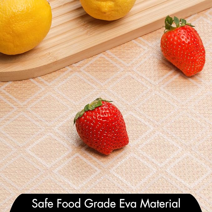 Shelf Liners for Kitchen Cabinets – Non Adhesive Drawer and Cabinet Liner, Waterproof and Oil-Proof Kitchen Cupboard Shelf Paper EVA Material Fridge Liner for Refrigerator – Modern Pattern - Image 6