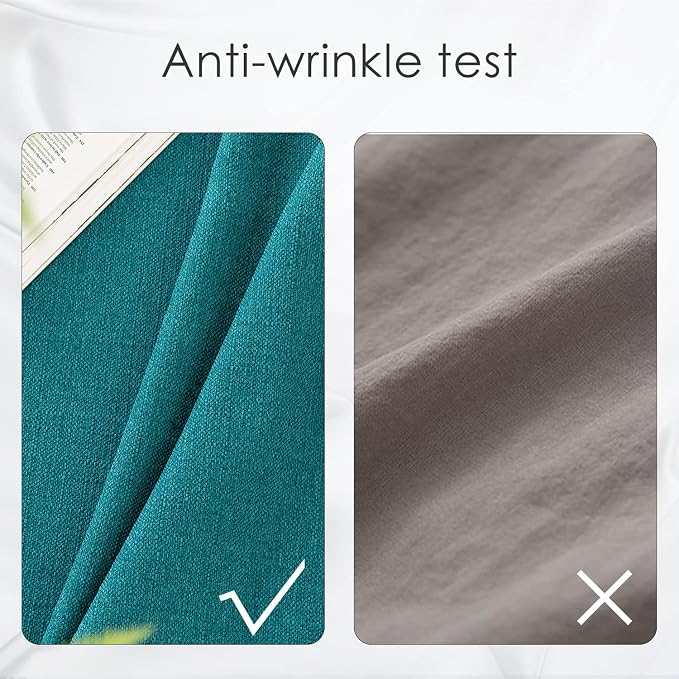 BALCONY & FALCON Rectangle Table Cloth Waterproof Teal 70"x55" | Rectangular Washable Wrinkle Resistant Table Cloth Linen Fabric Tablecloths for Dining Party Kitchen Wedding and Outdoor Use - Image 4