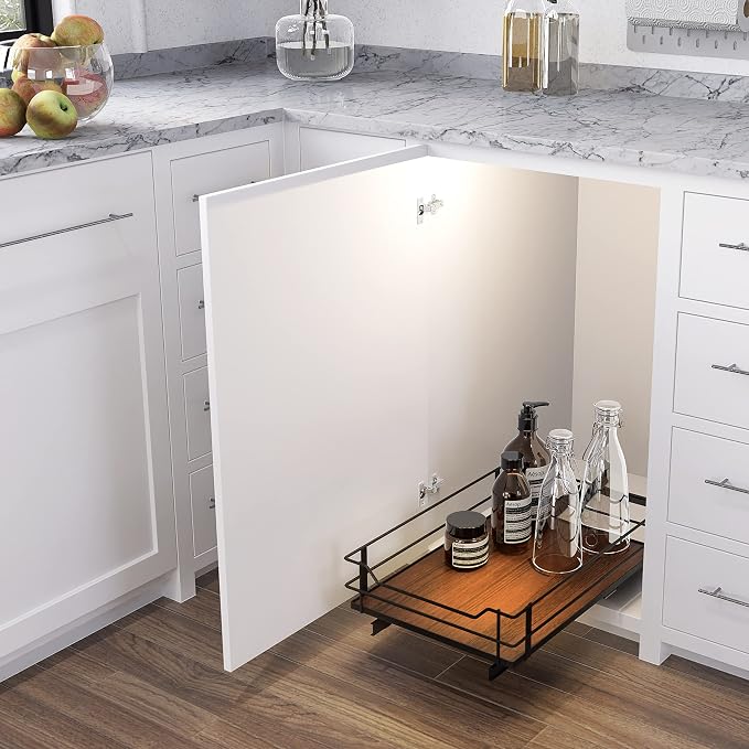 Home Zone Living Pull Out Kitchen Cabinet Organizer - Image 4