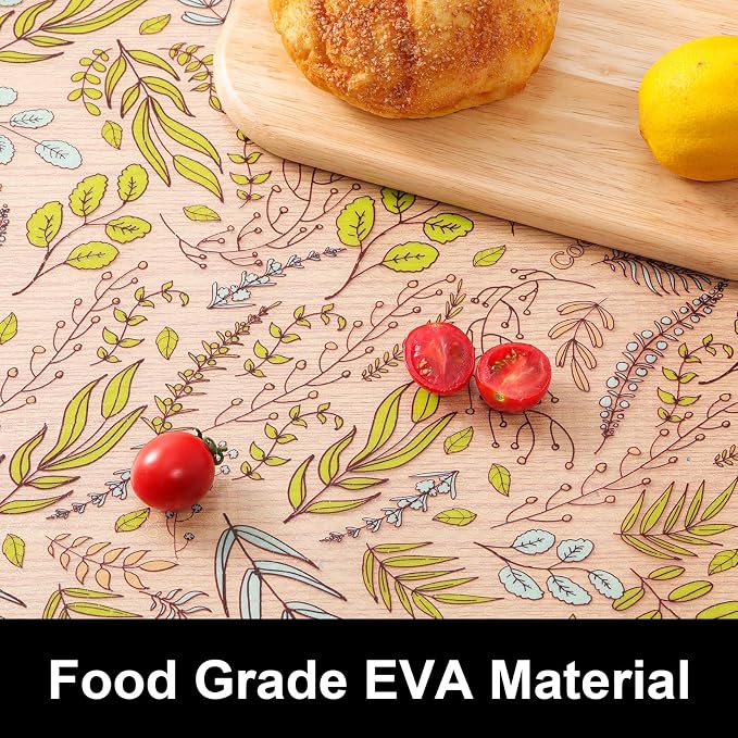 Cooyes Shelf Liner, Non-Adhesive Waterproof Drawer Liner, Durable Easy-to-Cut EVA Shelf Paper for Kitchen Cabinets, Refrigerator, Cupboard, and Dresser （11.8" W x 118" L） - Image 6