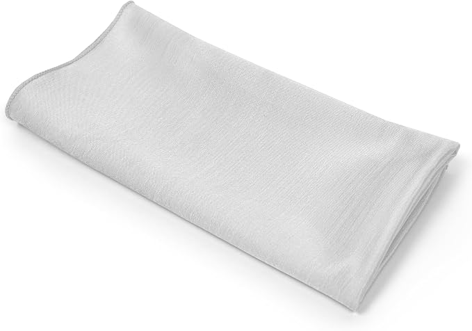 17x17-Inch Shantung Satin Cloth Napkins, Silver, Set of 60 | Bulk Case of 5 Dozen, Square, 100% Polyester Fabric, Reversible, Faux Dupioni Silk Reverse Side, Machine Washable - Image 9