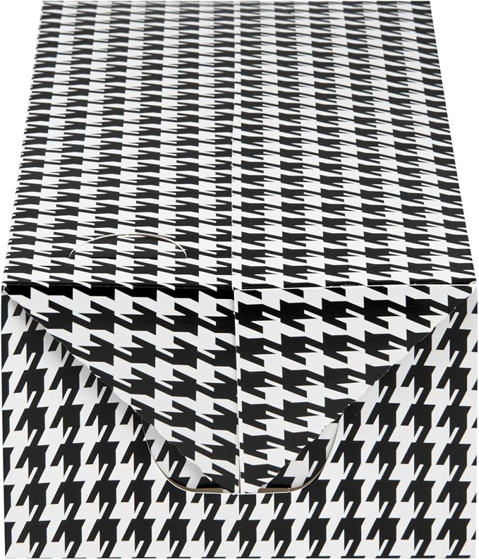 Restaurantware Takeout Lunch Box 400 Count 71 Ounce Paper Spillage Resistant Container Black Houndstooth Design Freezer-Safe Food Box For Catering And Food Trucks - Image 10