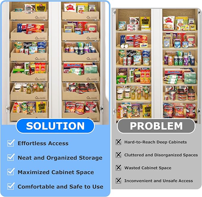 WelFurGeer Soft Close Pull Out Drawers for Cabinets, 17" W x 21" D Pull Out Cabinet Drawer with Heavy Duty Slides, Pull Out Cabinet Organizer, Cabinet Pull Out Shelves, Pull-Out Home Organizers - Image 3