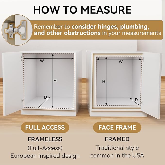 Pull Out Drawers for Cabinets 15"W x 21"D, Farmeless&Farme Cabinet | Full Slide Out Wood Drawer Shelf, Heavy Duty Caddy Pull Out Cabinet Organizer, Base Cabinet Organization for Kitchen, Pantry - Image 3