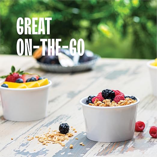 [8 oz. - 50 Sets] Paper Food Container with Lid, Insulated Food Cups with Vented Lids - Hot or Cold To Go Soup Cup, for Soups, Ice Cream and Yogurt - Eco-Friendly - White | Insulated Food Cups with Vented Lids, Hot or Cold To Go Soup Cup for Soups Ice ... - Image 3