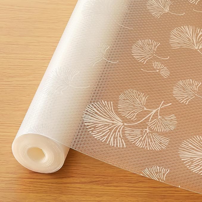 Cooyes Shelf Liner, Non Adhesive Drawer and Cabinet Liner, EVA Washable Oil-Proof Shelf Paper for Kitchen Cabinets, Refrigerator, Storage, Desks with Modern Pattern by Cooyes