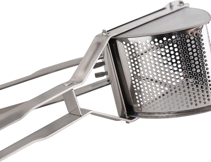 axentia Stainless Steel Potato Ricer and Spaetzle Press with 85 mm Basket Width - Professional Potato Press, 30 cm - Image 5