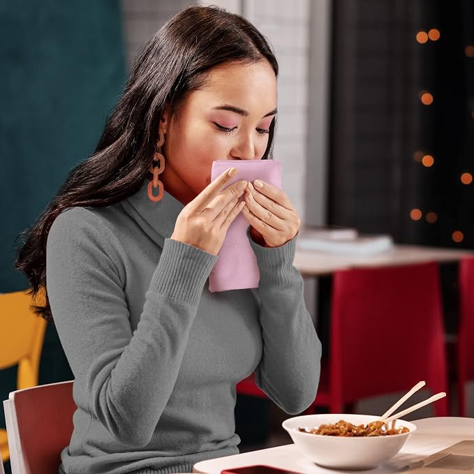 Utopia Kitchen Cotton Blend Pink Cloth Napkins [12 Pack, 18x18 Inch] | Absorbent Washable and Reusable for Dinner, Restaurant, Lunch, Wedding and Hotel - Image 9